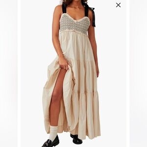 Free People Cream Maxi Dress